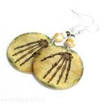 Skeleton hands Earrings Halloween Spooky Steampunk Jewelry