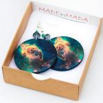 Galaxy Nebula Earrings Spa..